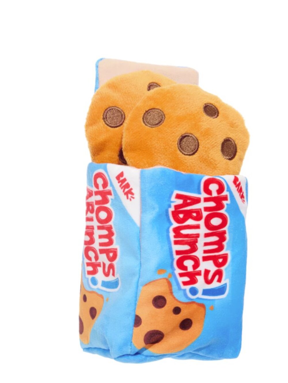BARK Chomps Abunch Plush Cookie Box Dog Toy Squeaky Hide & Seek Treats